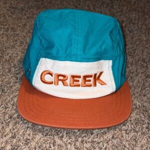 Teal and Orange Creek Cap